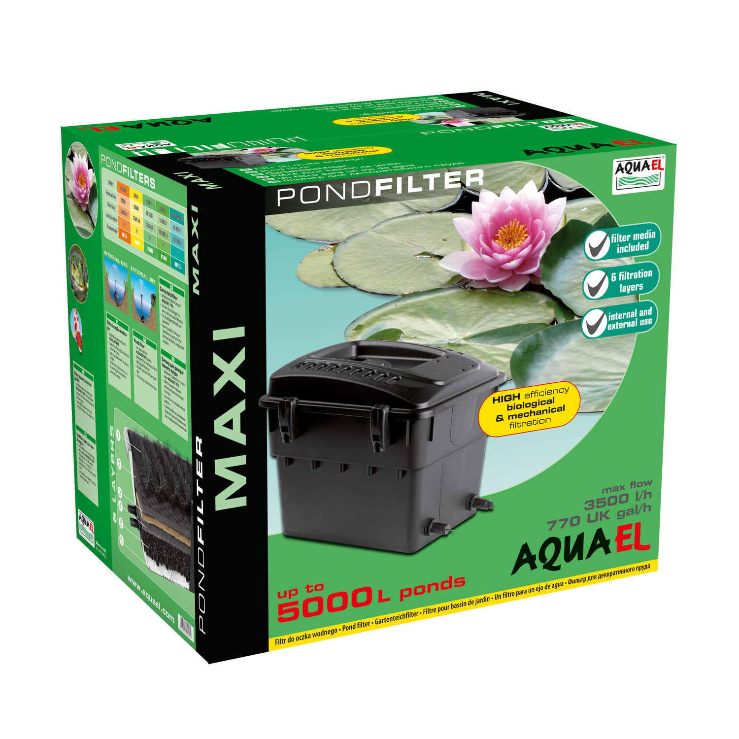 Aquael maxi фильтр для пруда до 5.000 литров