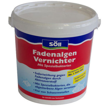 Против нитевидных водорослей Soll FadenalgenVernichter 2.5kg. на 80.000 литров Против нитевидных водорослей Soll FadenalgenVernichter 2.5kg. на 80.000 литров