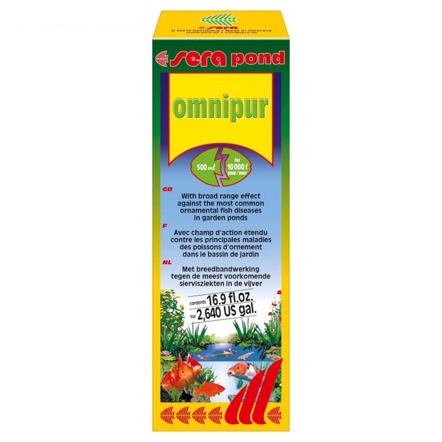 Универсальное лекарство для рыбы Sera pond Omnipur 500ml Универсальное лекарство для рыбы Sera pond Omnipur 500ml